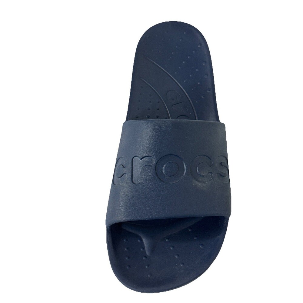 Crocs Adult Slides Summer Sandals Blue Men 8 Women 10 Comfort Beach Resort